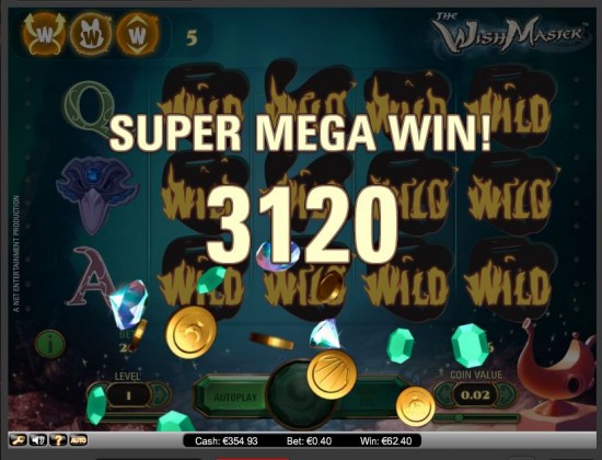 Toujours les Mega Win Wish Master